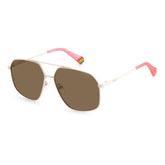 Polaroid Beige Stainless Steel Sunglasses -  Unisex, Sunglasses -  Polaroid.